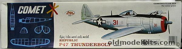 Comet Republic P-47D Thunderbolt - 24 Inch Wingspan Flying Aircraft, 3502 plastic model kit